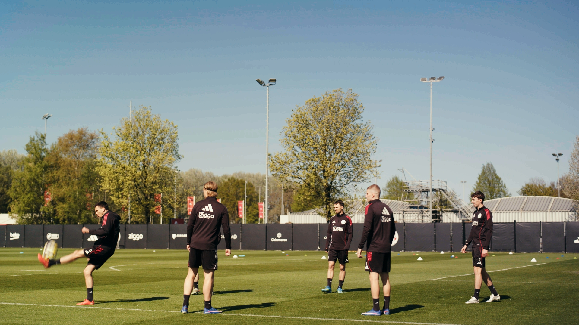 This was Ajax’s Tuesday training session