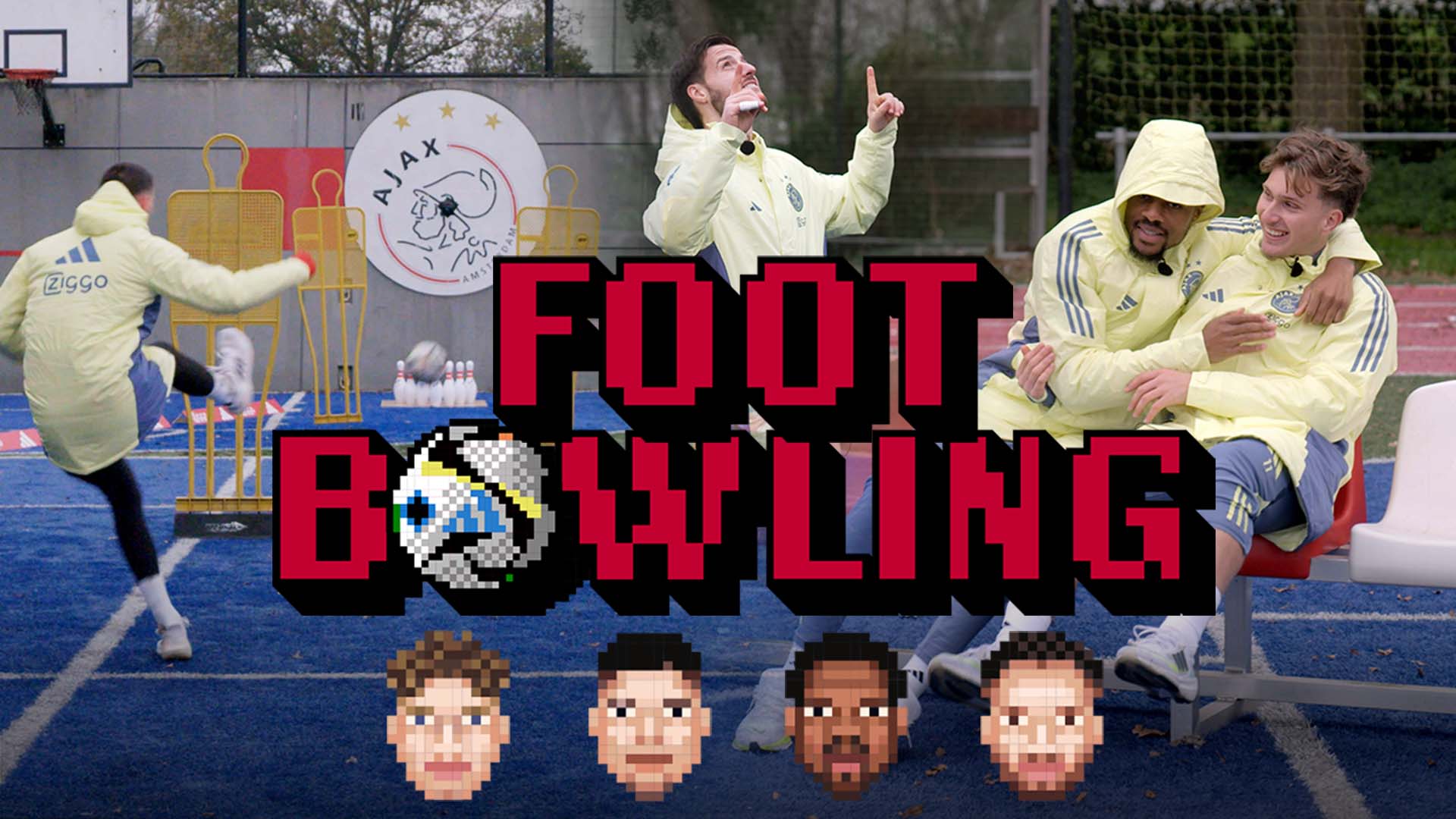 Ajax Footbowling #1 | 'The pins are quite heavy'