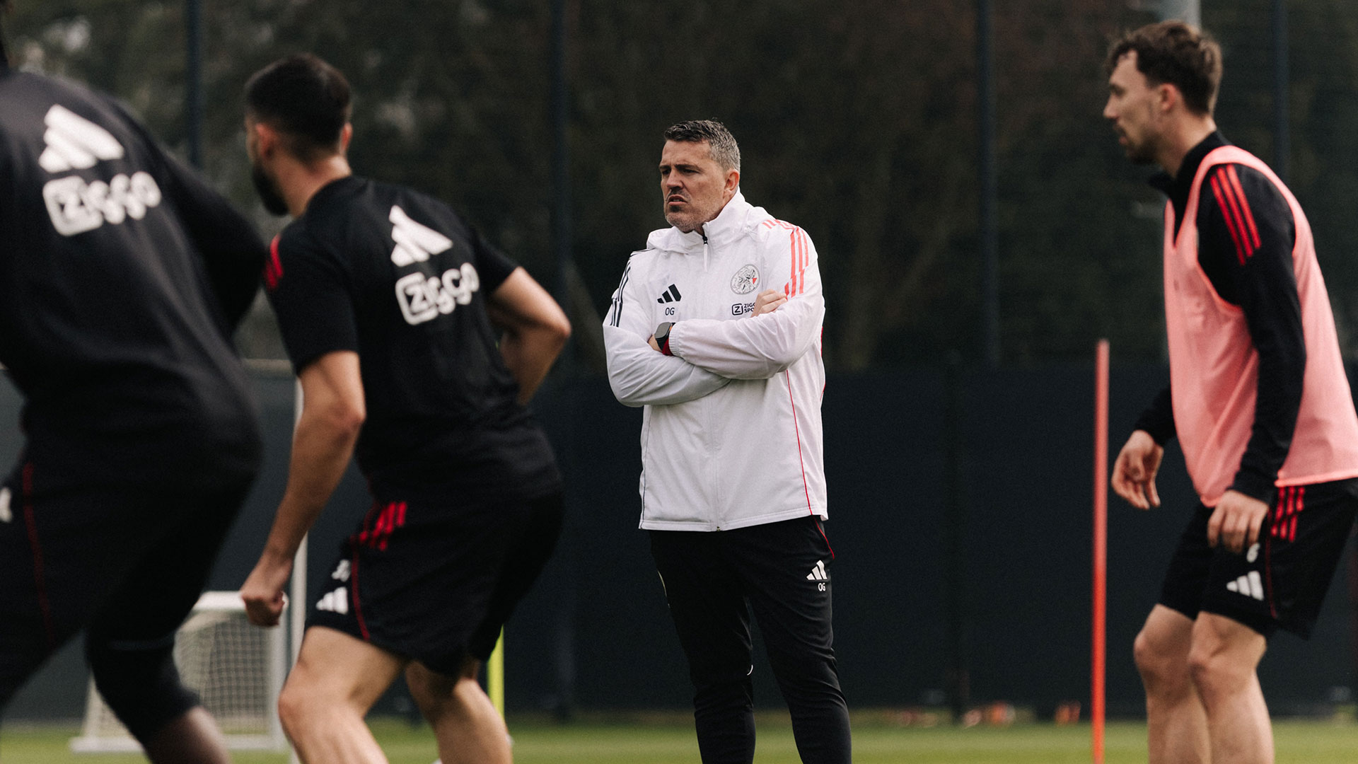 Ajacieden train for the first time under coach García