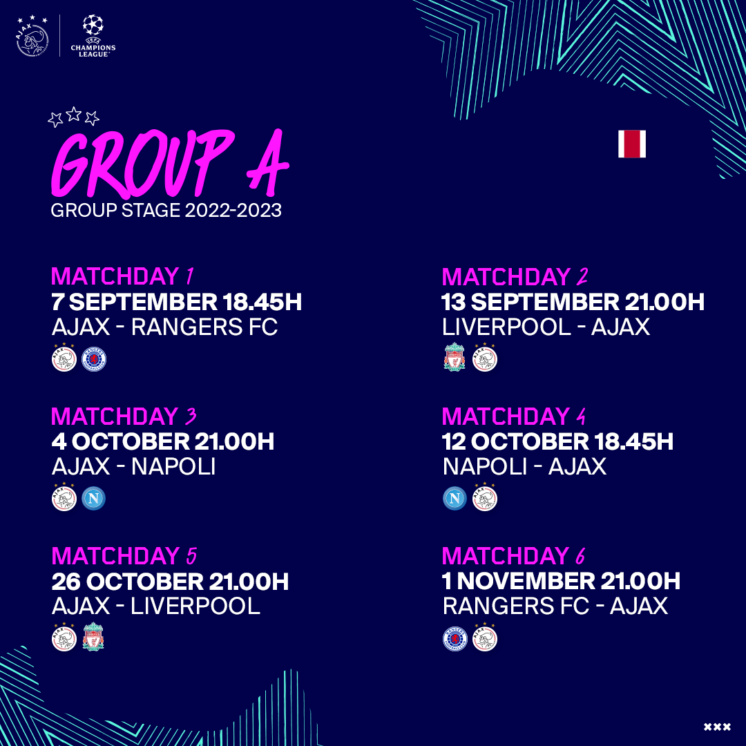 Liverpool vs. Ajax UEFA Champions League 2022 fixture, schedule