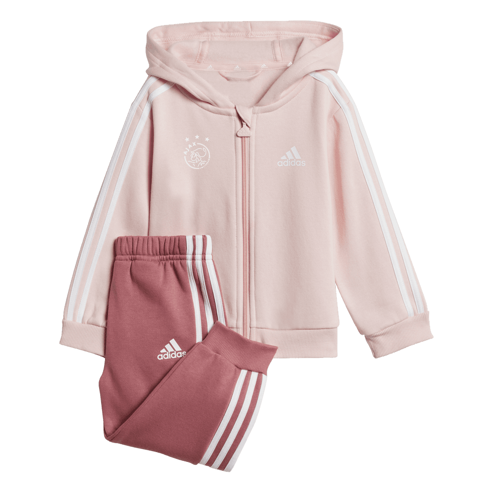 Pink adidas tracksuit kids outlet