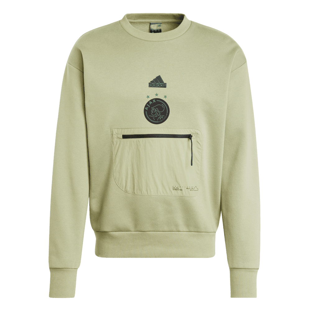 ウェア Ajax-adidas jersey green with zip senior